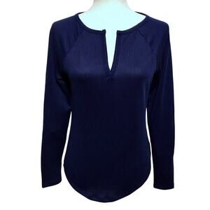 Jenni NWT Navy Long Sleeves Sleepwear Top Women Various